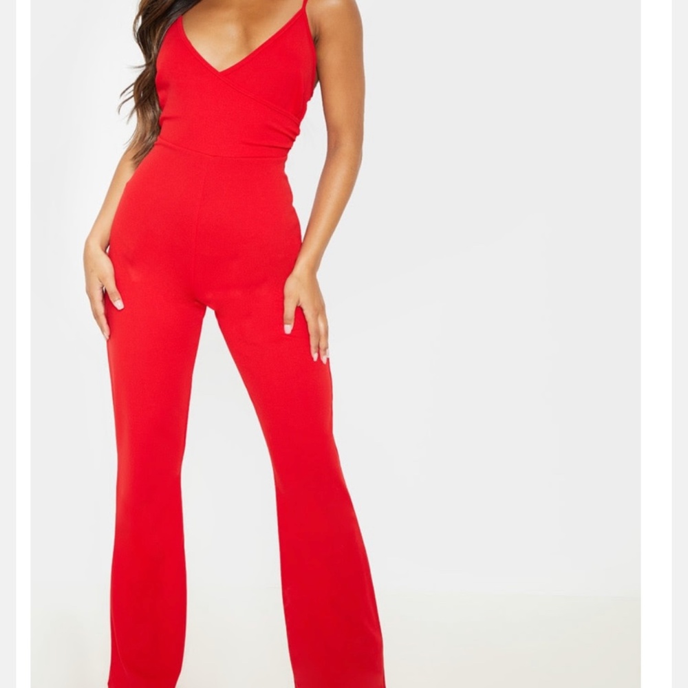 Pretty little thing red romper